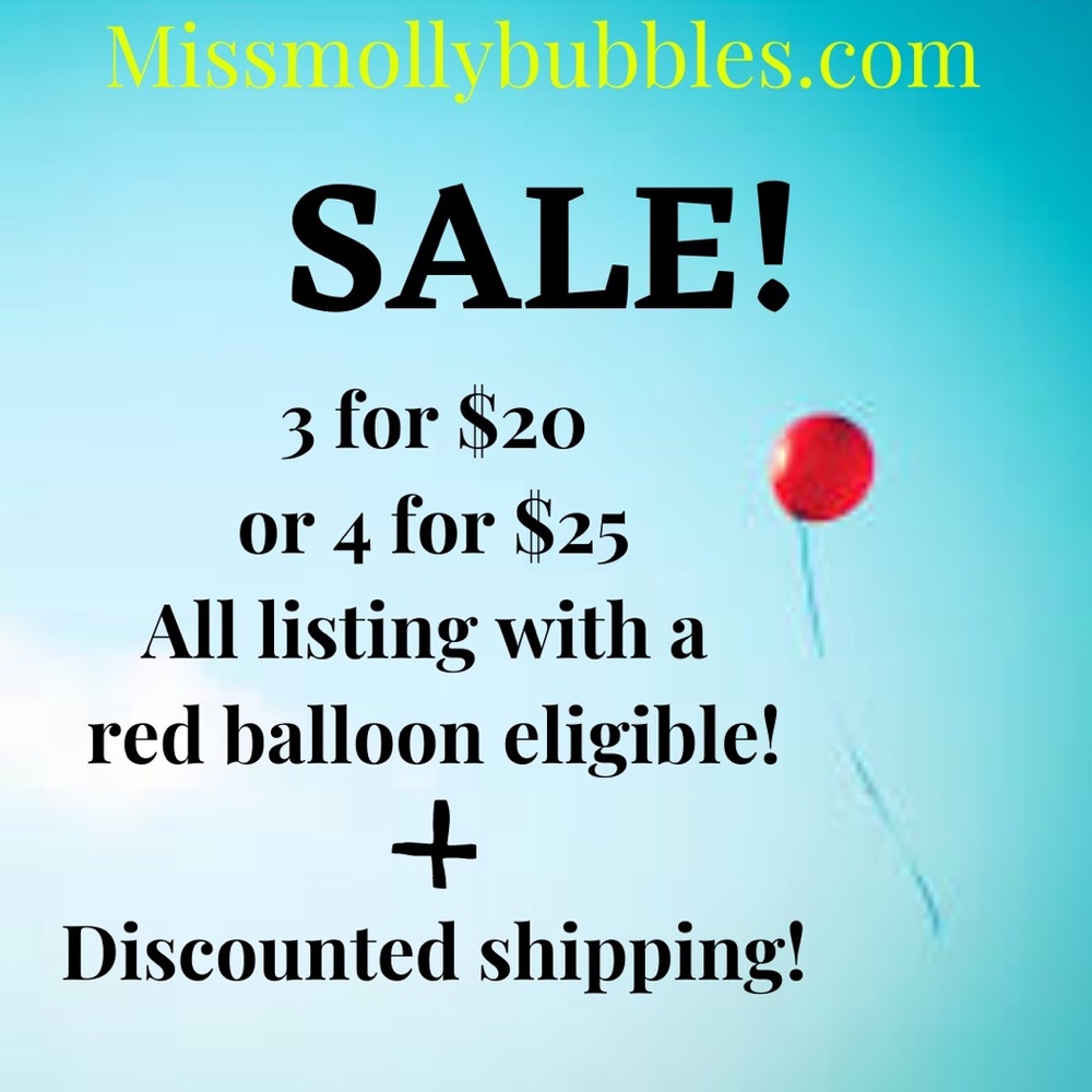 3 for $20 SALE or 4 for $25!🎈🎈🎈🎈🎈🎈🎈🎈🎈🎈🎈